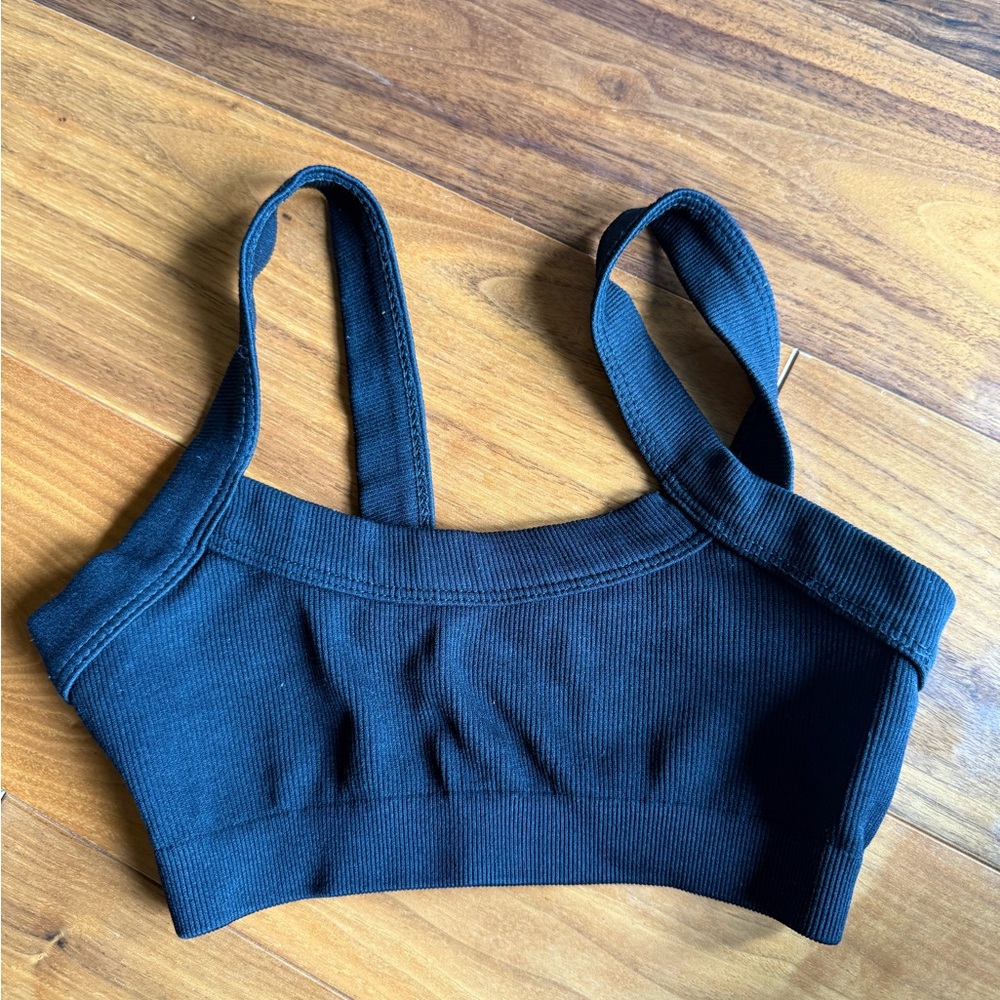 Urban outfitters Women's Black Ribbed Bralette